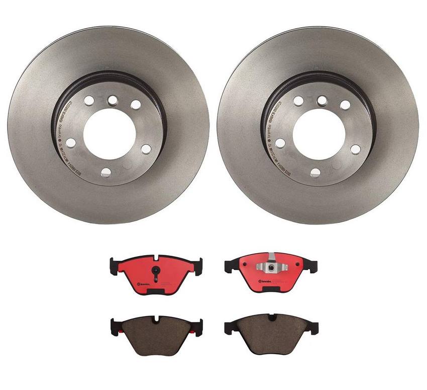 Brembo Brake Pads and Rotors Kit - Front (312mm) (Ceramic)